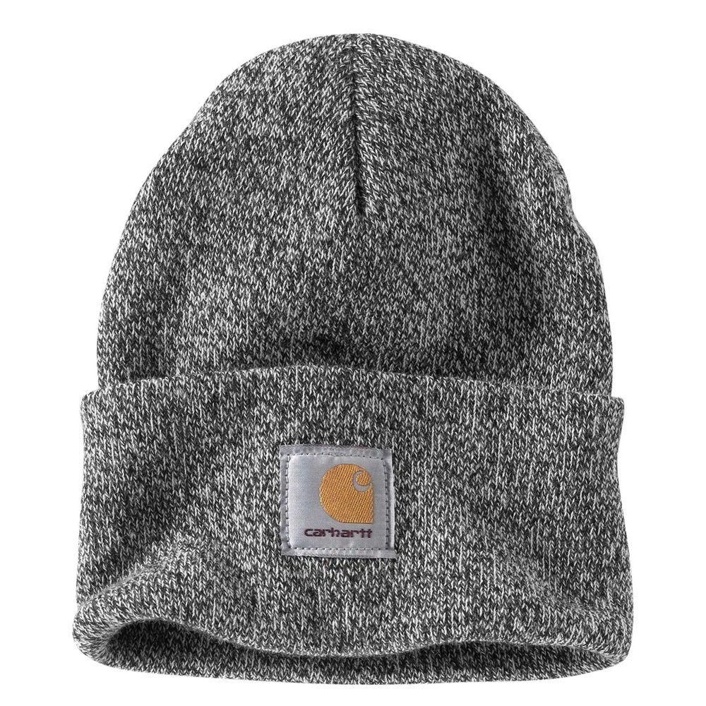 NWT Carhartt Black Speckled Winter Warm Unisex Beanie